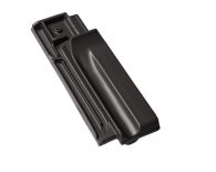 Braas Granat 13V Firstanschlussziegel halb (8409408) Matt Anthrazit