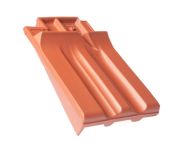 Braas Granat 13V Firstanschluss-Ortgang links (8409200) Matt Naturrot