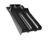 Braas Granat 13V Firstanschluss-Ortgang links (8409214) Seidenmatt Tiefschwarz