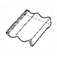 Braas Harzer Pfanne 7(BIG) Pult-Giebelstein rechts (6504783) Star Matt Granit