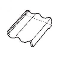 Braas Harzer Pfanne Pult-Giebelstein rechts (6604584) Star Matt Ziegelrot