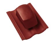 Braas Harzer Pfanne DuroVent Premium Sanilüfter geschlossen (6629081) Star Matt Tiefrot