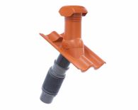 Braas Harzer Pfanne 7(BIG) DuroVent Bausatz DN 125 (524503) rot