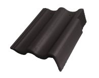 Braas Harzer Pfanne 7(BIG) Giebelstein Ausstich 110 mm rechts (6510283) Star Matt Granit