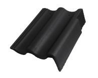 Braas Harzer Pfanne 7(BIG) Giebelstein Ausstich 110 mm rechts (6510280) Star Matt Schiefergrau