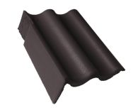 Braas Harzer Pfanne 7(BIG) Giebelstein Ausstich 110 mm links (6510383) Star Matt Granit