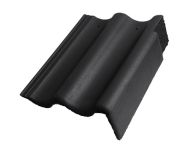 Braas Harzer Pfanne 7(BIG) Giebelstein Ausstich 88 mm rechts (6510080) Star Matt Schiefergrau