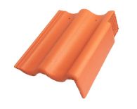 Braas Harzer Pfanne 7(BIG) Giebelstein Ausstich 88 mm links (6510085) Star Matt Klassisch-Rot