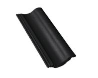 Braas Harzer Pfanne 7(BIG) halber Normalstein (6500279) Star Matt Tiefschwarz