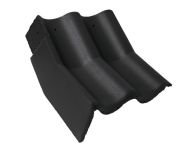 Braas Harzer Pfanne 7(BIG) Knick-Giebelstein links (6509480) Star Matt Schiefergrau