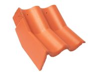 Braas Harzer Pfanne 7(BIG) Knick-Giebelstein links (6509485) Star Matt Klassisch-Rot