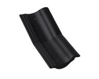 Braas Harzer Pfanne 7(BIG) halber Knickstein (6505679) Star Matt Tiefschwarz