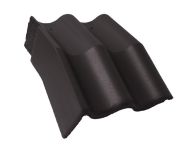 Braas Harzer Pfanne 7(BIG) Mansard-Giebelstein links (6512183) Star Matt Granit