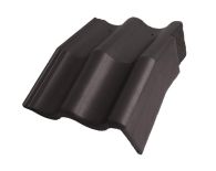 Braas Harzer Pfanne 7(BIG) Mansard-Giebelstein rechts (6512083) Star Matt Granit