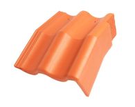 Braas Harzer Pfanne 7(BIG) Mansard-Giebelstein rechts (6512085) Star Matt Klassisch-Rot