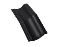 Braas Harzer Pfanne 7(BIG) halber Mansardstein (6506679) Star Matt Tiefschwarz