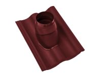 Braas Harzer Pfanne 7(BIG) DuroVent Premium Abgasdurchgang (6528781) Star Matt Tiefrot