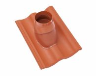 Braas Harzer Pfanne 7(BIG) DuroVent Premium Abgasdurchgang (6528785) Star Matt Klassisch-Rot