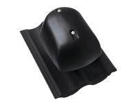 Braas Harzer Pfanne 7(BIG) DuroVent Premium Lüfter DN 150 (6528179) Star Matt Tiefschwarz