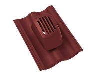 Braas Harzer Pfanne 7(BIG) DuroVent Premium Sanilüfter offen (6528681) Star Matt Tiefrot