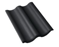 Braas Harzer Pfanne 7(BIG) Schlussstein (6500379) Star Matt Tiefschwarz