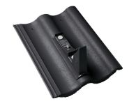 Braas Harzer Pfanne 7(BIG) Standstein ohne Bügel (6518679) Star Matt Tiefschwarz