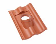 Braas Harzer Pfanne 7(BIG) Durchgangspfanne DuroVent DN 125 (523003) rot