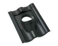 Braas Harzer Pfanne Durchgangspfanne DuroVent DN 125 (522718) schiefergrau