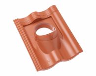 Braas Harzer Pfanne Durchgangspfanne DuroVent DN 125 (522703) rot