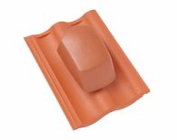 Braas 7 Grad Harzer Pfanne F+ DuroVent Premium Sanilüfter (6539065) Klassisch-Rot