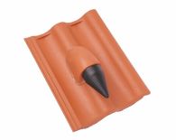 Braas 7 Grad Harzer Pfanne F+ DuroVent Premium Solardurchgang N (6539365) Klassisch-Rot