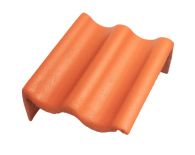 Braas 7 Grad Harzer Pfanne F+ Pult-Giebelstein (6534865) Klassisch-Rot