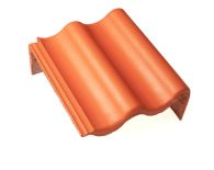 Braas 7 Grad Harzer Pfanne F+ Pult-Giebelstein (6534765) Klassisch-Rot