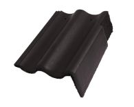 Braas Harzer Pfanne Giebelstein Ausstich 110 mm rechts (6610283) Star Matt Granit