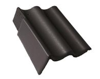 Braas Harzer Pfanne Giebelstein Ausstich 110 mm links (6610383) Star Matt Granit