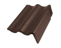 Braas Harzer Pfanne Giebelstein Ausstich 88 mm rechts (6610087) Star Matt Dunkelbraun