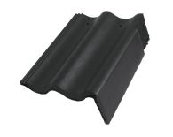 Braas Harzer Pfanne Giebelstein Ausstich 88 mm rechts (6610080) Star Matt Schiefergrau