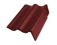 Braas Harzer Pfanne Giebelstein Ausstich 88 mm rechts (6610081) Star Matt Tiefrot