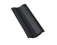 Braas Harzer Pfanne halber Normalstein (6600279) Star Matt Tiefschwarz