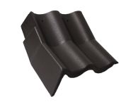 Braas Harzer Pfanne Knick-Giebelstein links (6609483) Star Matt Granit