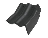 Braas Harzer Pfanne Knick-Giebelstein rechts (6609380) Star Matt Schiefergrau