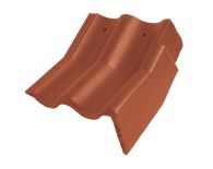 Braas Harzer Pfanne Knick-Giebelstein rechts (6609384) Star Matt Ziegelrot