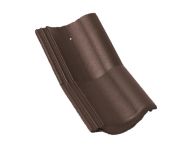 Braas Harzer Pfanne halber Knickstein (6605687) Star Matt Dunkelbraun