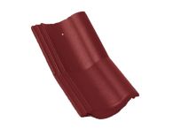 Braas Harzer Pfanne halber Knickstein (6605681) Star Matt Tiefrot