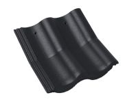 Braas Harzer Pfanne Knickstein (6605579) Star Matt Tiefschwarz