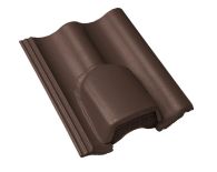 Braas Harzer Pfanne Lüfterstein (6616087) Star Matt Dunkelbraun