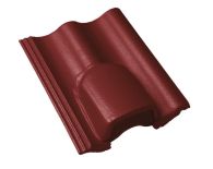 Braas Harzer Pfanne Lüfterstein (6616081) Star Matt Tiefrot