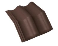 Braas Harzer Pfanne Mansardstein (6606587) Star Matt Dunkelbraun