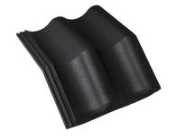 Braas Harzer Pfanne Mansardstein (6606579) Star Matt Tiefschwarz