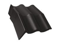 Braas Harzer Pfanne Mansard-Giebel links (6612183) Star Matt Granit